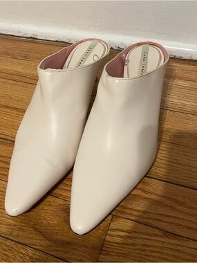 ZARA Trafaluc Pointed Slip-On Kitten Heel Mules